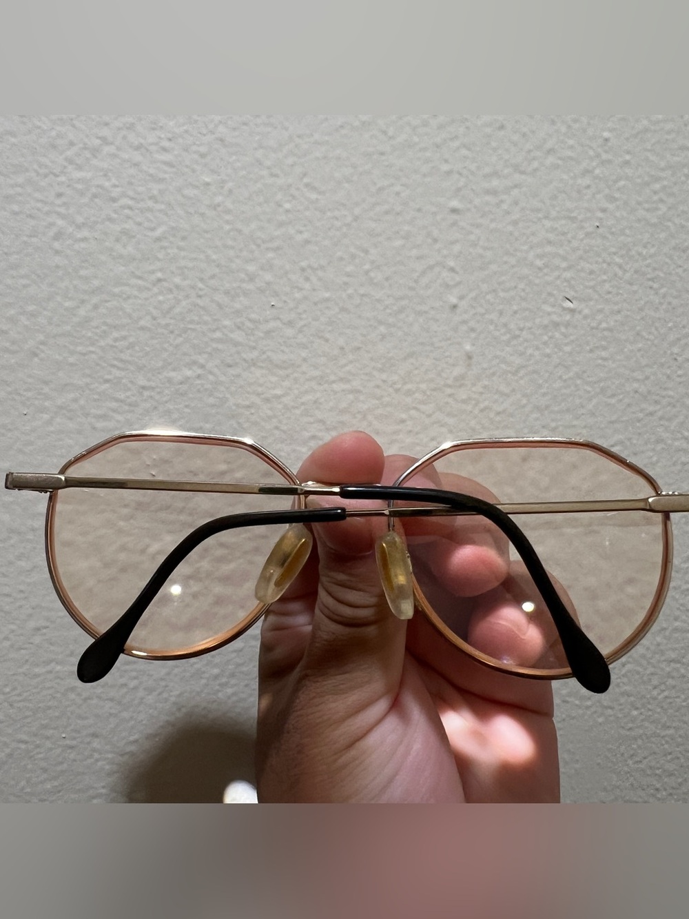 Vintage Luxottica Oxford Brown Tortoise Gold Oval Eyeglasses Frame ONLY Italy